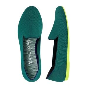 Retired Rothy's Jade Green Loafers